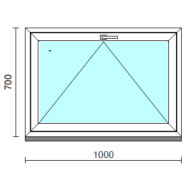 Bukó ablak.  100x 70 cm (Rendelhető méretek: szélesség 95-104 cm, magasság 65- 74 cm.)  New Balance 85 profilból