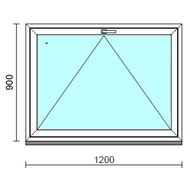 Bukó ablak.  120x 90 cm (Rendelhető méretek: szélesség 115-124 cm, magasság 85- 90 cm.)  New Balance 85 profilból