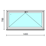 Bukó ablak.  140x 70 cm (Rendelhető méretek: szélesség 135-144 cm, magasság 65- 74 cm.)  New Balance 85 profilból