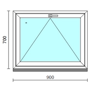 Bukó ablak.   90x 70 cm (Rendelhető méretek: szélesség 85- 94 cm, magasság 65- 74 cm.)  New Balance 85 profilból