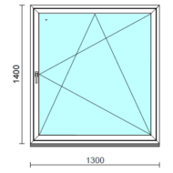 Bukó-nyíló ablak.  130x140 cm (Rendelhető méretek: szélesség 125-134 cm, magasság 135-144 cm.)  New Balance 85 profilból