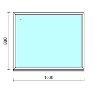 Fix ablak.  100x 80 cm (Rendelhető méretek: szélesség 95-104 cm, magasság 75-84 cm.) Deluxe A85 profilból