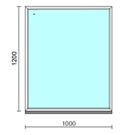 Fix ablak.  100x120 cm (Rendelhető méretek: szélesség 95-104 cm, magasság 115-124 cm.)  New Balance 85 profilból