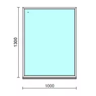 Fix ablak.  100x130 cm (Rendelhető méretek: szélesség 95-104 cm, magasság 125-134 cm.)  New Balance 85 profilból