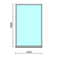Fix ablak.  100x160 cm (Rendelhető méretek: szélesség 95-104 cm, magasság 155-164 cm.)  New Balance 85 profilból