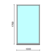 Fix ablak.  100x170 cm (Rendelhető méretek: szélesség 95-104 cm, magasság 165-174 cm.)  New Balance 85 profilból