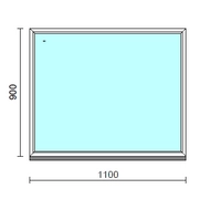 Fix ablak.  110x 90 cm (Rendelhető méretek: szélesség 105-114 cm, magasság 85-94 cm.)  New Balance 85 profilból