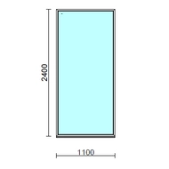 Fix ablak.  110x240 cm (Rendelhető méretek: szélesség 105-114 cm, magasság 235-240 cm.)  New Balance 85 profilból
