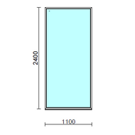 Fix ablak.  110x240 cm (Rendelhető méretek: szélesség 105-114 cm, magasság 235-240 cm.)  New Balance 85 profilból