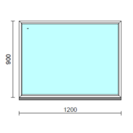 Fix ablak.  120x 90 cm (Rendelhető méretek: szélesség 115-124 cm, magasság 85-94 cm.)  New Balance 85 profilból