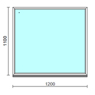 Fix ablak.  120x110 cm (Rendelhető méretek: szélesség 115-124 cm, magasság 105-114 cm.)  New Balance 85 profilból