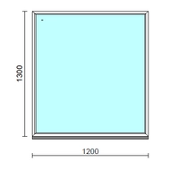 Fix ablak.  120x130 cm (Rendelhető méretek: szélesség 115-124 cm, magasság 125-134 cm.)  New Balance 85 profilból