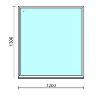 Fix ablak.  120x130 cm (Rendelhető méretek: szélesség 115-124 cm, magasság 125-134 cm.)  New Balance 85 profilból