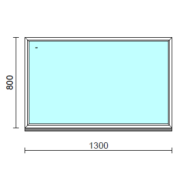 Fix ablak.  130x 80 cm (Rendelhető méretek: szélesség 125-134 cm, magasság 75-84 cm.)  New Balance 85 profilból