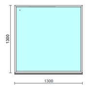 Fix ablak.  130x130 cm (Rendelhető méretek: szélesség 125-134 cm, magasság 125-134 cm.)  New Balance 85 profilból