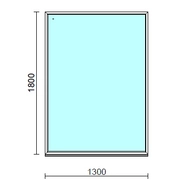 Fix ablak.  130x180 cm (Rendelhető méretek: szélesség 125-134 cm, magasság 175-184 cm.)   Green 76 profilból