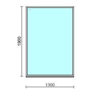 Fix ablak.  130x190 cm (Rendelhető méretek: szélesség 125-134 cm, magasság 185-194 cm.) Deluxe A85 profilból