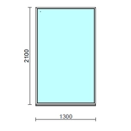 Fix ablak.  130x210 cm (Rendelhető méretek: szélesség 125-134 cm, magasság 205-214 cm.)   Green 76 profilból