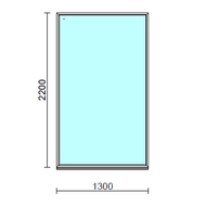 Fix ablak.  130x220 cm (Rendelhető méretek: szélesség 125-134 cm, magasság 215-224 cm.)  New Balance 85 profilból