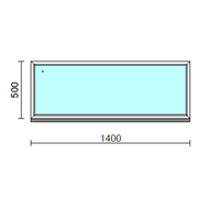 Fix ablak.  140x 50 cm (Rendelhető méretek: szélesség 135-144 cm, magasság 50-54 cm.) Deluxe A85 profilból