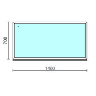 Fix ablak.  140x 70 cm (Rendelhető méretek: szélesség 135-144 cm, magasság 65-74 cm.)  New Balance 85 profilból