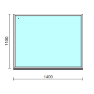Fix ablak.  140x110 cm (Rendelhető méretek: szélesség 135-144 cm, magasság 105-114 cm.)   Optima 76 profilból