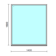 Fix ablak.  140x160 cm (Rendelhető méretek: szélesség 135-144 cm, magasság 155-164 cm.)   Optima 76 profilból