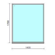 Fix ablak.  140x170 cm (Rendelhető méretek: szélesség 135-144 cm, magasság 165-174 cm.)   Optima 76 profilból