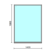 Fix ablak.  140x190 cm (Rendelhető méretek: szélesség 135-144 cm, magasság 185-194 cm.)  New Balance 85 profilból