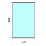Fix ablak.  140x220 cm (Rendelhető méretek: szélesség 135-144 cm, magasság 215-224 cm.)  New Balance 85 profilból
