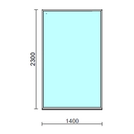 Fix ablak.  140x230 cm (Rendelhető méretek: szélesség 135-144 cm, magasság 225-234 cm.)   Green 76 profilból