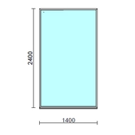 Fix ablak.  140x240 cm (Rendelhető méretek: szélesség 135-144 cm, magasság 235-240 cm.)   Green 76 profilból