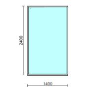 Fix ablak.  140x240 cm (Rendelhető méretek: szélesség 135-144 cm, magasság 235-240 cm.) Deluxe A85 profilból