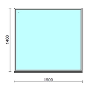 Fix ablak.  150x140 cm (Rendelhető méretek: szélesség 145-154 cm, magasság 135-144 cm.)  New Balance 85 profilból
