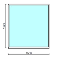 Fix ablak.  150x160 cm (Rendelhető méretek: szélesség 145-154 cm, magasság 155-164 cm.)  New Balance 85 profilból