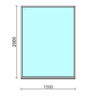 Fix ablak.  150x200 cm (Rendelhető méretek: szélesség 145-154 cm, magasság 195-204 cm.)  New Balance 85 profilból