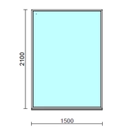 Fix ablak.  150x210 cm (Rendelhető méretek: szélesség 145-154 cm, magasság 205-214 cm.)  New Balance 85 profilból