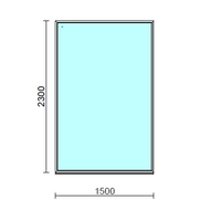 Fix ablak.  150x230 cm (Rendelhető méretek: szélesség 145-154 cm, magasság 225-234 cm.)  New Balance 85 profilból