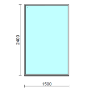 Fix ablak.  150x240 cm (Rendelhető méretek: szélesség 145-150 cm, magasság 235-240 cm.)  New Balance 85 profilból