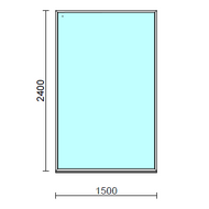 Fix ablak.  150x240 cm (Rendelhető méretek: szélesség 145-150 cm, magasság 235-240 cm.)  New Balance 85 profilból