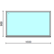 Fix ablak.  160x 90 cm (Rendelhető méretek: szélesség 155-164 cm, magasság 85-94 cm.) Deluxe A85 profilból