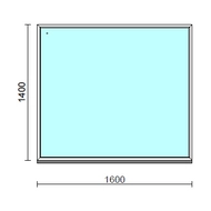 Fix ablak.  160x140 cm (Rendelhető méretek: szélesség 155-164 cm, magasság 135-144 cm.)   Green 76 profilból