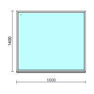 Fix ablak.  160x140 cm (Rendelhető méretek: szélesség 155-164 cm, magasság 135-144 cm.)   Optima 76 profilból
