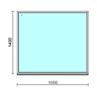 Fix ablak.  160x140 cm (Rendelhető méretek: szélesség 155-164 cm, magasság 135-144 cm.) Deluxe A85 profilból