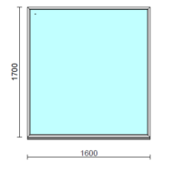 Fix ablak.  160x170 cm (Rendelhető méretek: szélesség 155-164 cm, magasság 165-174 cm.)   Optima 76 profilból