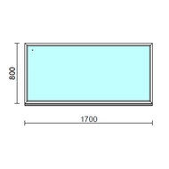 Fix ablak.  170x 80 cm (Rendelhető méretek: szélesség 165-174 cm, magasság 75-84 cm.)   Green 76 profilból