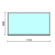 Fix ablak.  170x 90 cm (Rendelhető méretek: szélesség 165-174 cm, magasság 85-94 cm.) Deluxe A85 profilból