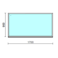 Fix ablak.  170x 90 cm (Rendelhető méretek: szélesség 165-174 cm, magasság 85-94 cm.)   Optima 76 profilból