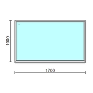 Fix ablak.  170x100 cm (Rendelhető méretek: szélesség 165-174 cm, magasság 95-104 cm.)   Green 76 profilból
