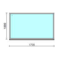 Fix ablak.  170x100 cm (Rendelhető méretek: szélesség 165-174 cm, magasság 95-104 cm.) Deluxe A85 profilból